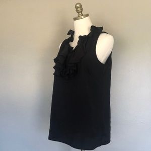 Black Sleeveless Blouse Large Olivia Moon